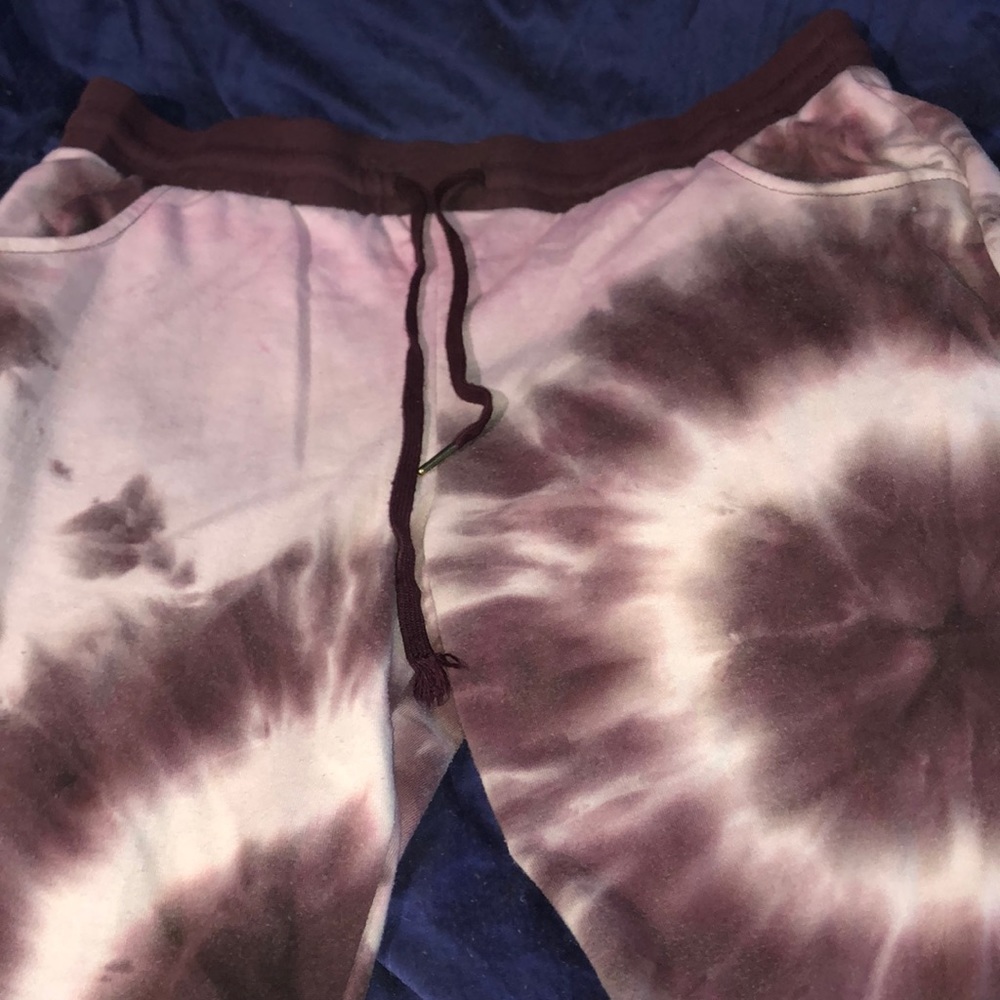Pink/Maroon Tie Dye Joggers